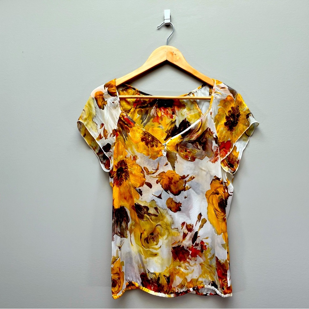 Expresso 100% sheer silk top US size XS